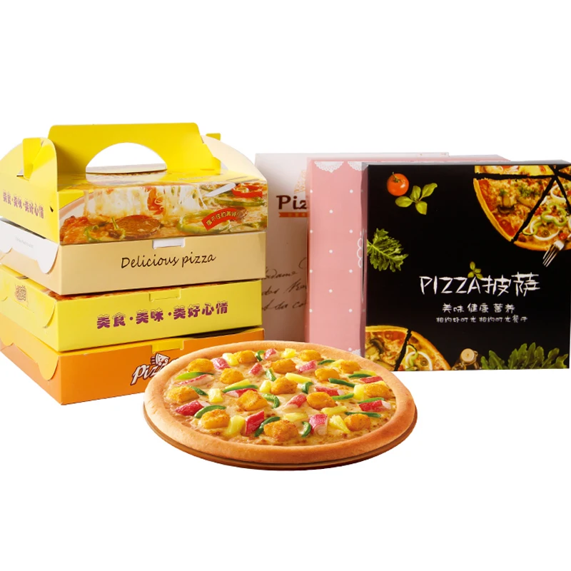 Customized productFactory Hot Sale Printed Personalised All Size 9 10 11 12 14 18 Inch Custom Pizza Boxes