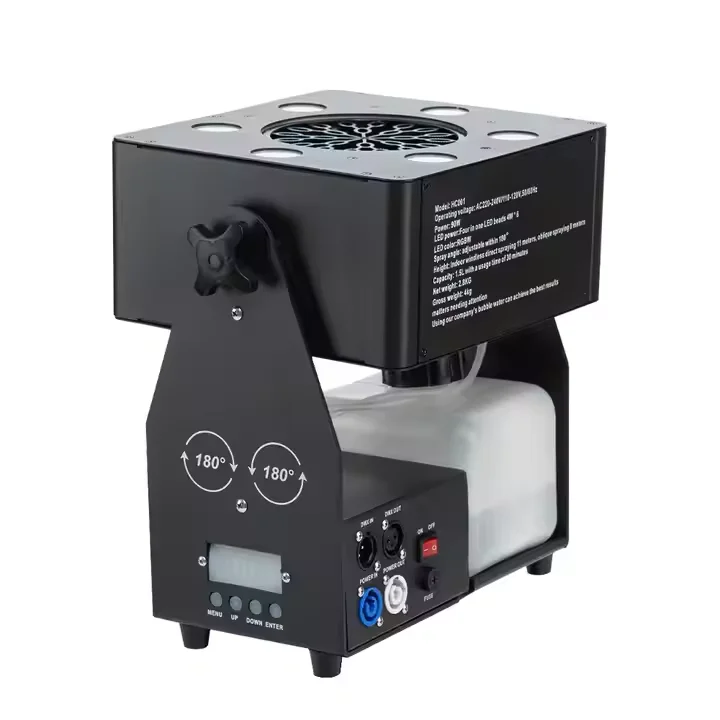 Neue Stil Fullcolor Blase Maschine Große Luft Säule Blase Maschine Fernbedienung Event Zeigen Hochzeit RGBW Blase Blasen Maschine