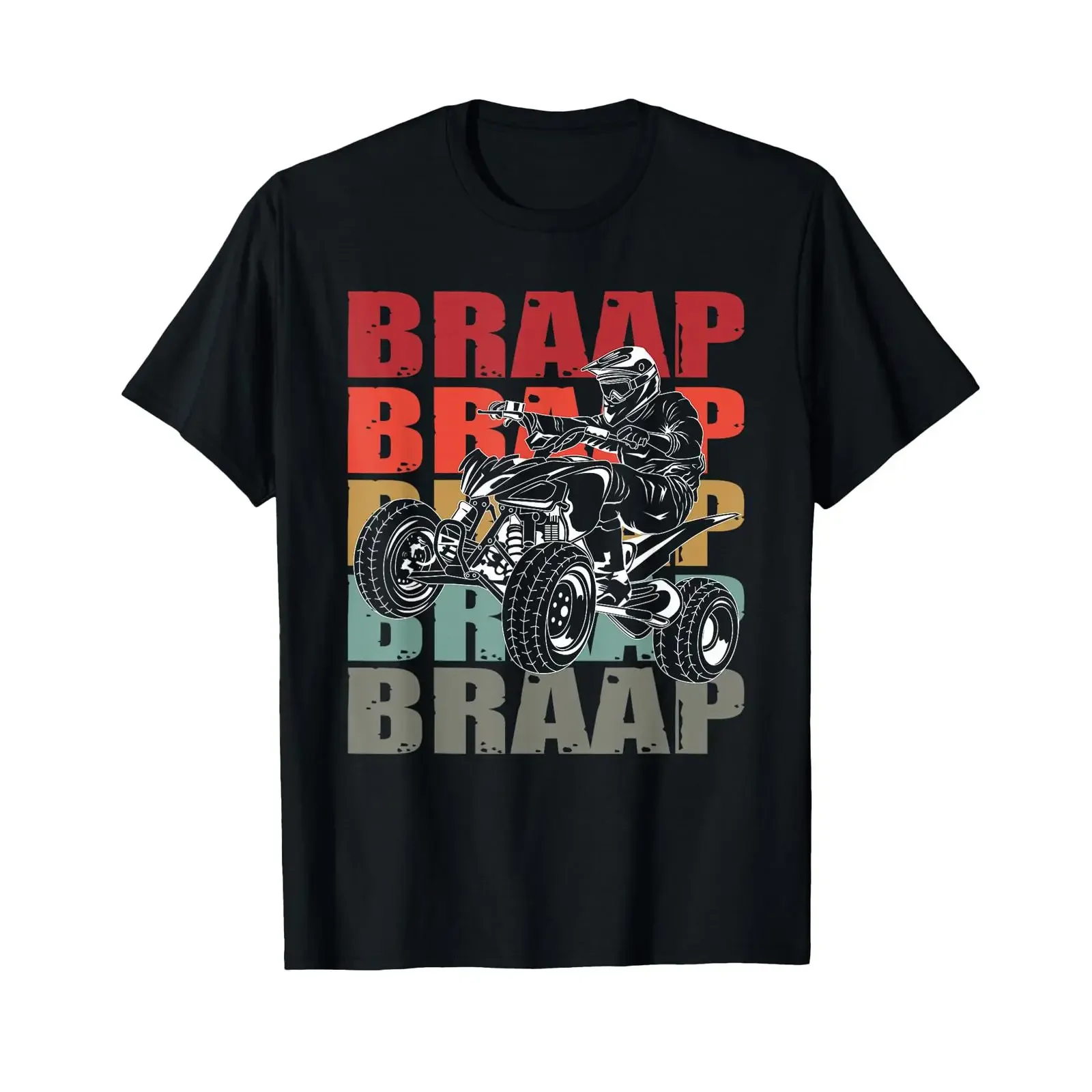 Funny Four Wheeler Quad Riding ATV Rider Racing Vintage T Shirt Small vintage Washed Unisex Comfortable fashion Casual