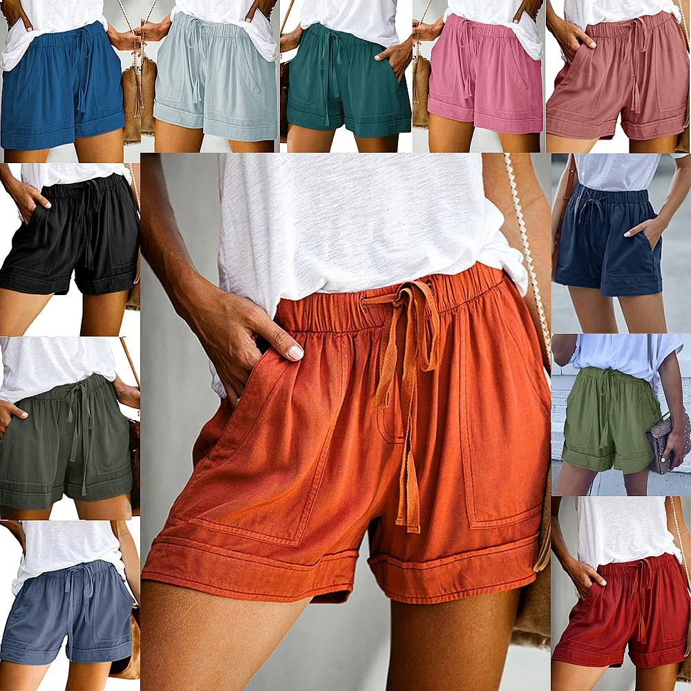 Casual Wide Leg Shorts Summer High Waist Loose Shorts for Women Loungewear