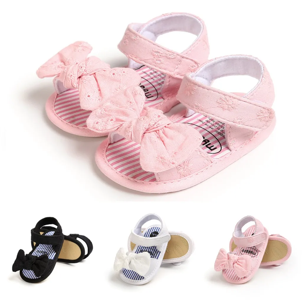 Sandalias de primeros pasos para niñas, zapatos de princesa, para primeros pasos, de verano