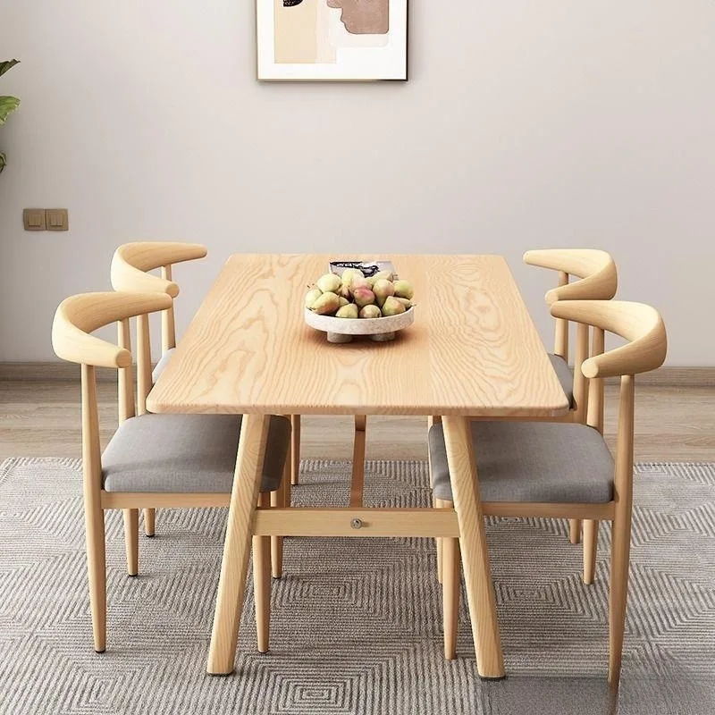 

Modern Dining Rooms Sedentary Table Chairs Kitchen Luxury Rectangular Multifunction Home Furniture Bord Bwrdd Dinning Tables