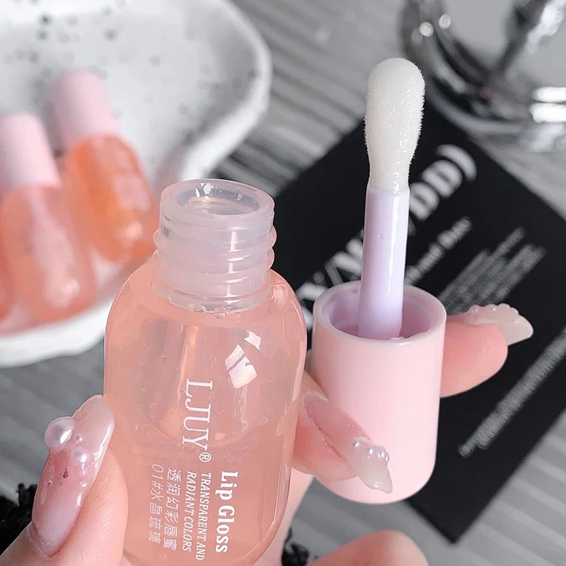 Kristal Jelly Hydraterende Lip Olie Plurpende Lipgloss Getinte Lip Voller Serum Lippen Verzorging Lippenbalsem Helderder De Lipkleur Make-Up