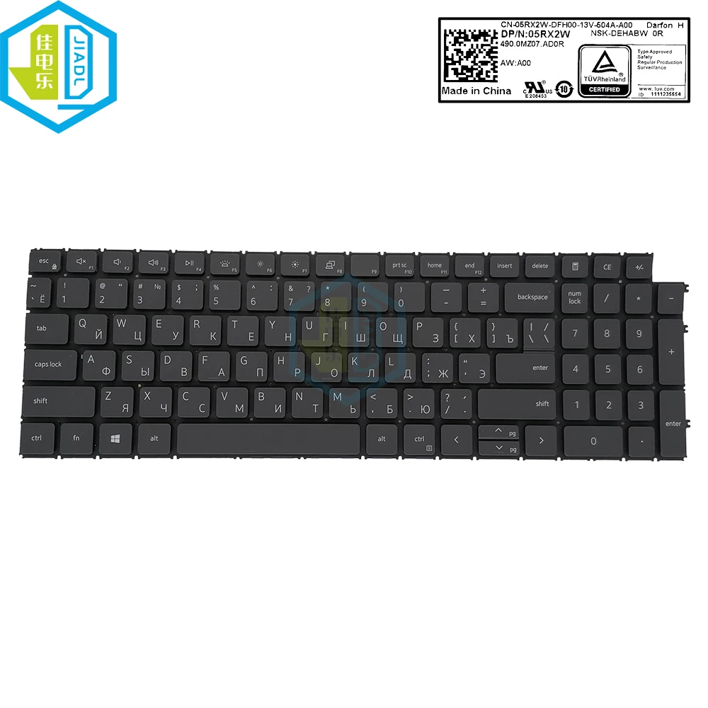 

RU Thai Turkish Backlit Keyboard For Dell inspiron 3511 3515 5510 5515 7510 7610 05VP72 05RX2W 0X6HNC Thailand Russian Keyboards