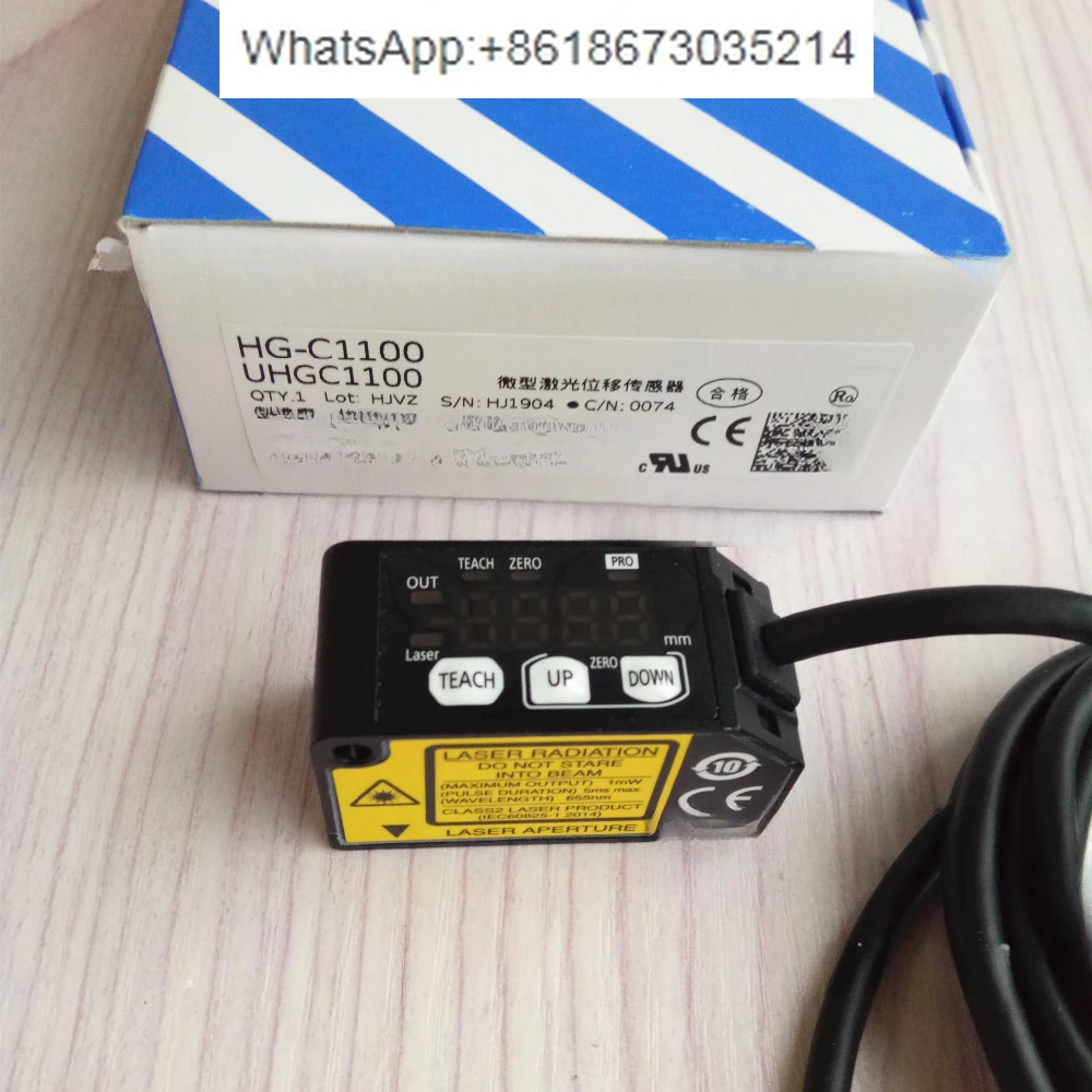 HG-C1100  Laser Displacement Sensor Micro Laser Measurement Sensor NPN