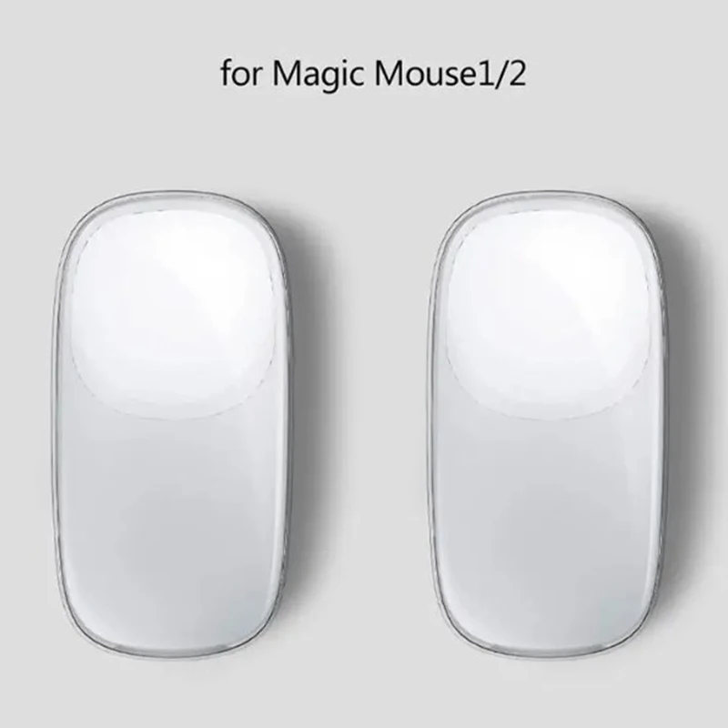 Protective Case for Apple Magic Mouse 1st 2nd Gen Mouse Cover Transparent Dust Proof, Ultra Thin Cover Anti-drop Anti-scratch