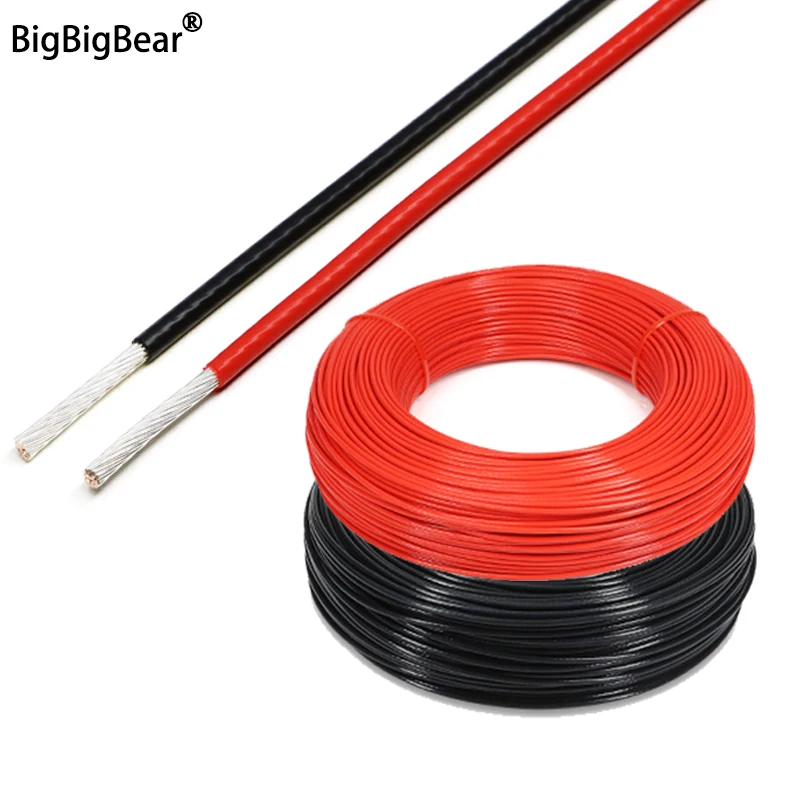 

1 ~ 100 м PTFE посеребренный электронный провод FEP с изоляцией высокой чистоты OFC 30AWG ~ 10AWG DIY аудио наушники HiFi сигнальный медный кабель