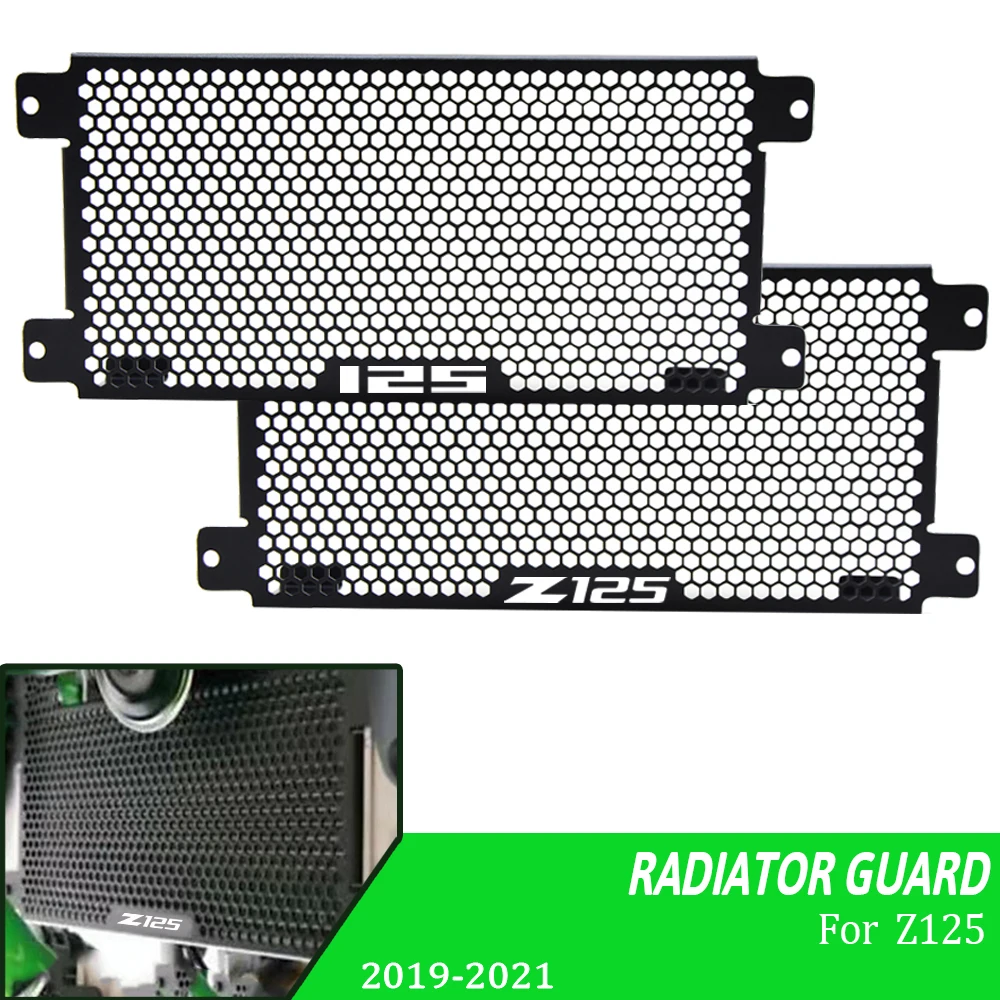 

Motorcycle Radiator Guard Coolant Recovery Tank Shield Cover For Kawasaki Ninja 125 Performance Z125 Performance 2019 2020-2023