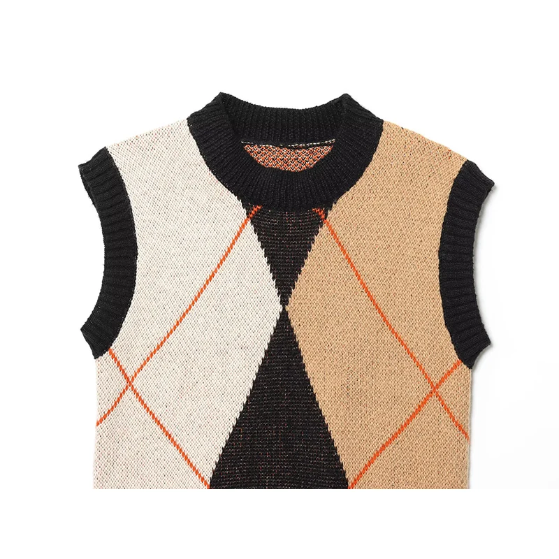 Autumn Sweater Women's 2025 New Fashion Slim Warm Women's Sweater Vests Chic Street Young British Students Autumn Sweater