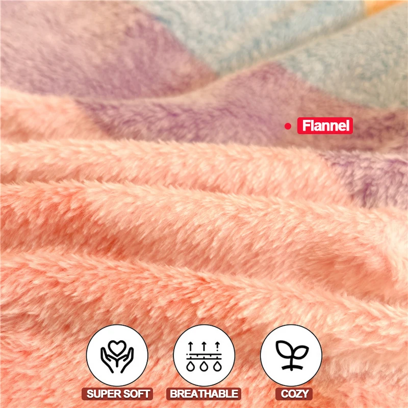 Superzacht flanellen dekbedovertrek 1 stuk (geen kussenslopen), gezellig warm flanellen beddengoed dekbedovertrek, duurzaam comfortabel voor slaapkamer