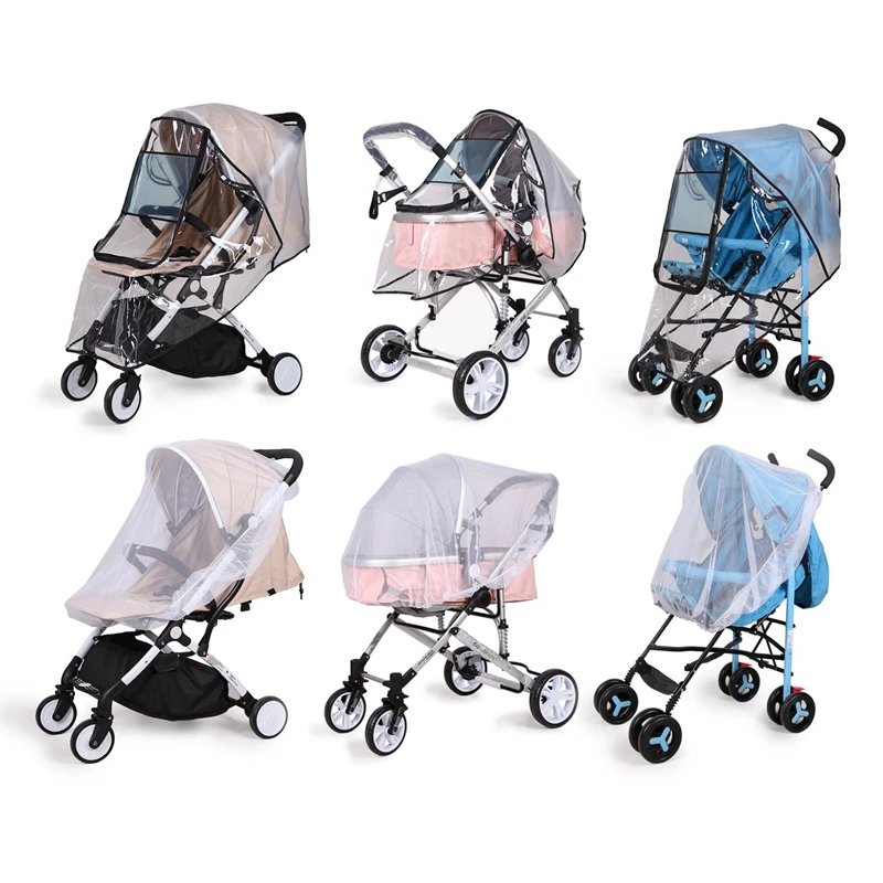MOMO Stroller Rain Cover Universal, Baby Travel Weather Shield, Windproof Waterproof, Protect From Dust Snow