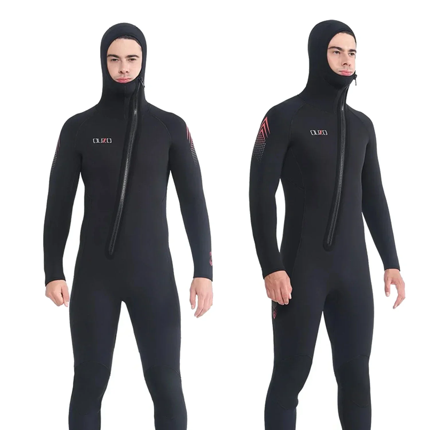 Wetsuit 7mm Neoprene Mens Stretch Diving Suit,winter Swimsuit Keep Warm,Front Zipper,full Body,for Scuba Diving,freediving