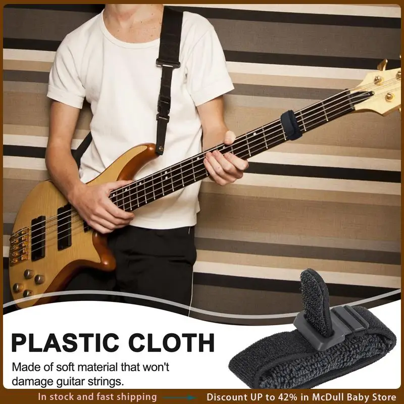ABJA-2PCS Guitar String Mute Guitar  Tape Damper,Adjustable Fretboard Muting Straps, Musical Instrument Accessories