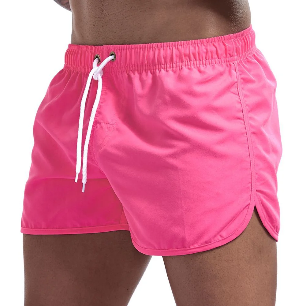 Pantalones cortos de natación para hombre, bañadores de playa informales, pantalones cortos de Surf para correr