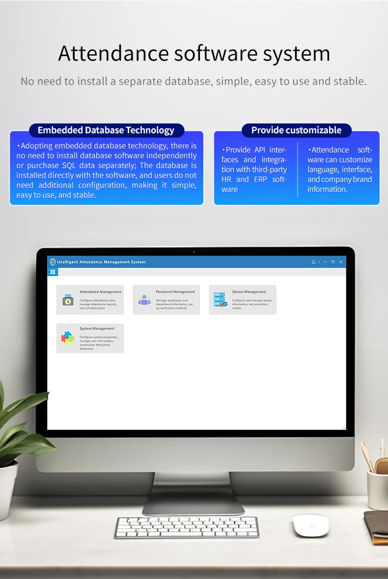 

F20-ID RFID Time Clock Attendance Access Control with Ethernet Connection and PC Software