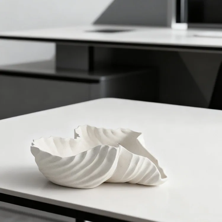 

Modern Simple Irregular Texture Fruit Plate Model Room Hotel Home Living Room Entrance Bedroom Decoration Ornaments