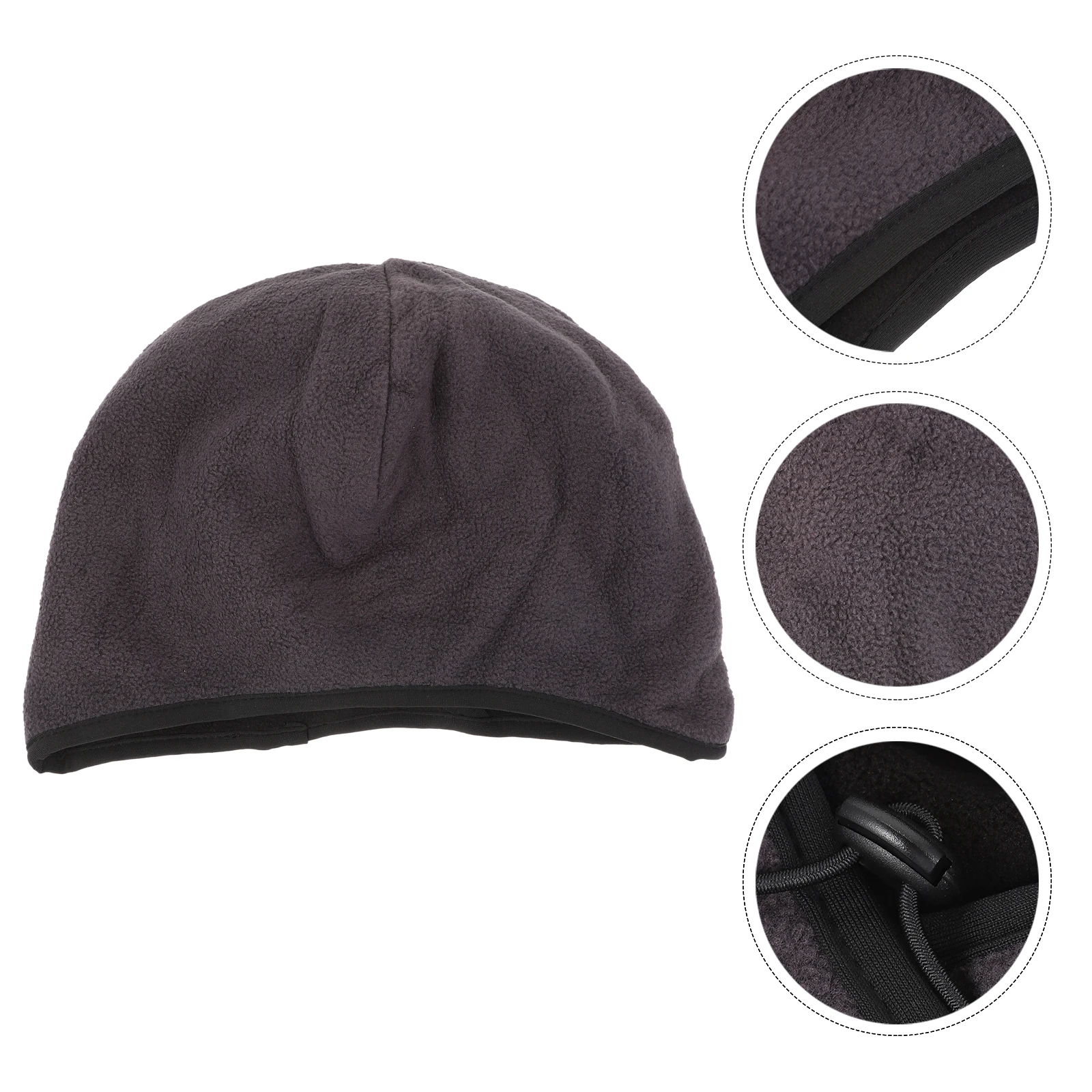 

Hats Windproof and Warm Polar Fleece Cap Aldult Pure Color Female Black Outdoor Skiing Women's