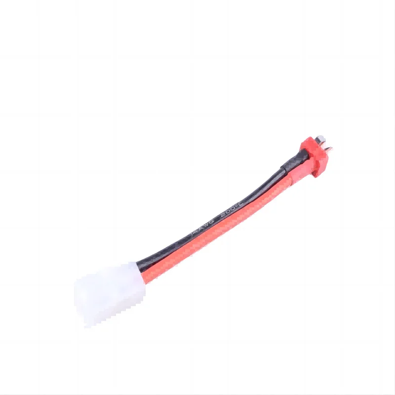 2 szt. Adapter baterii i ładowania Kabel zasilający Deans T Wtyk męski na żeński Tamiya 14awg 10 cm