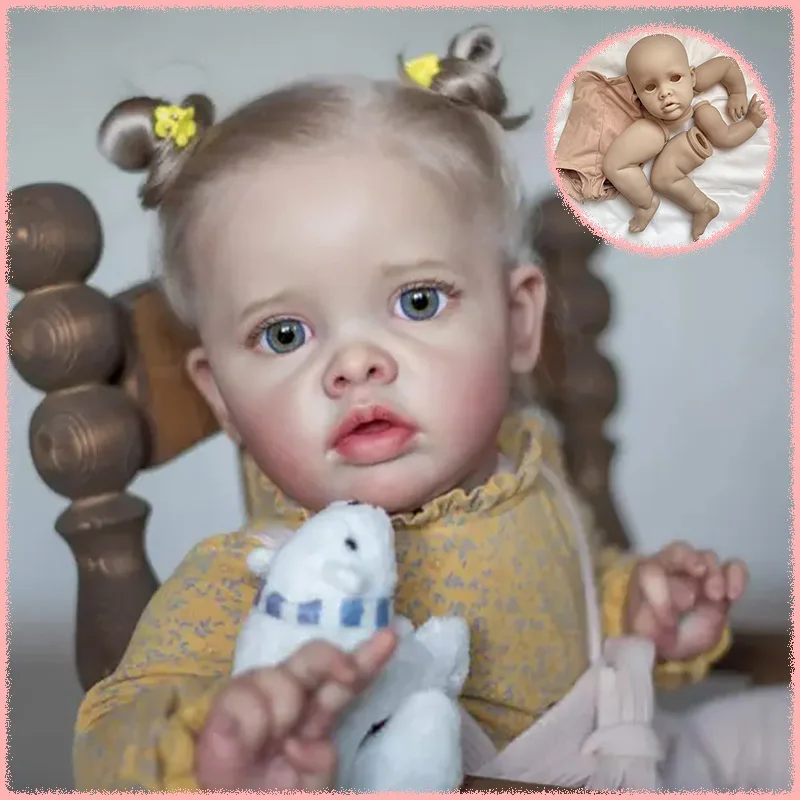 New Limited Edition 22Inch Benjamin Reborn Doll Kit Unfinished High Quality Blank DIY Doll Parts with Cloth Body and Eyes