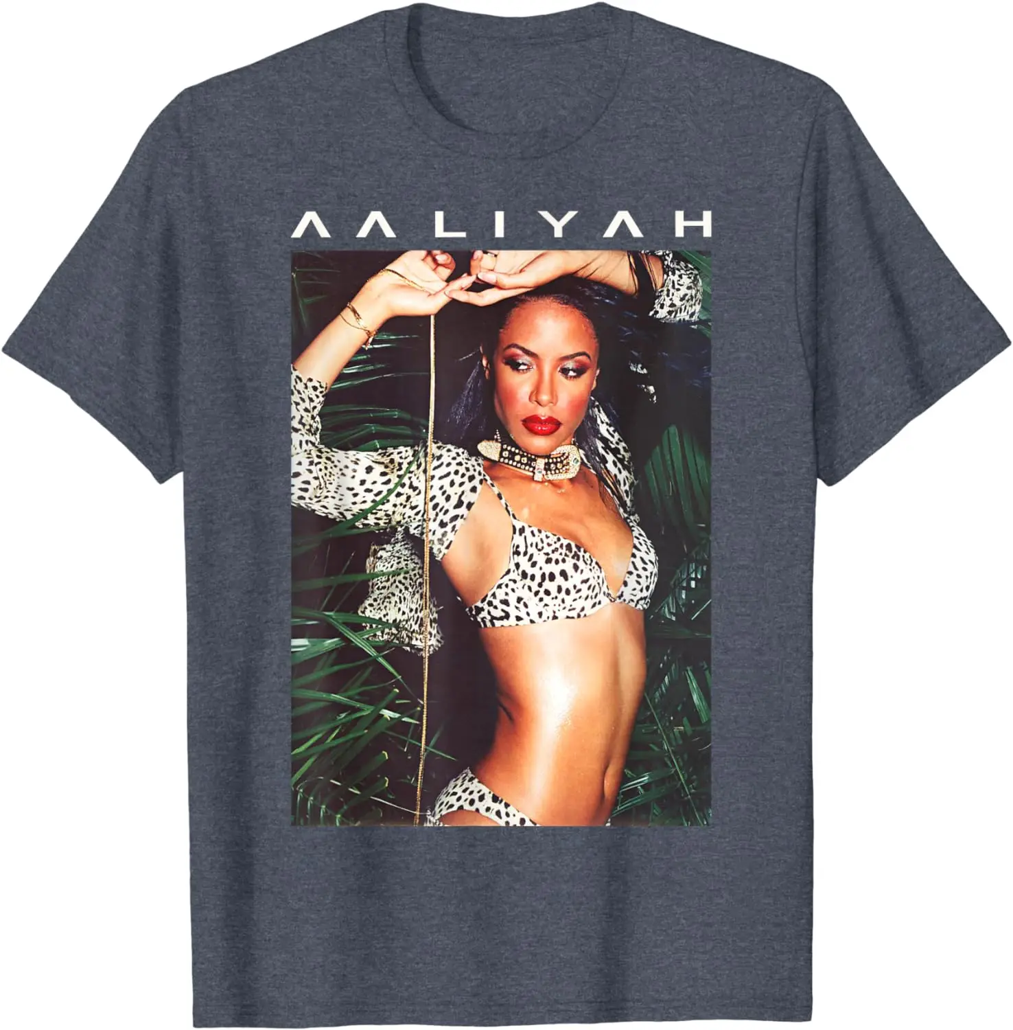 Sexy Cheetah Animal Print Pose Graphic Music Fan T-Shirt