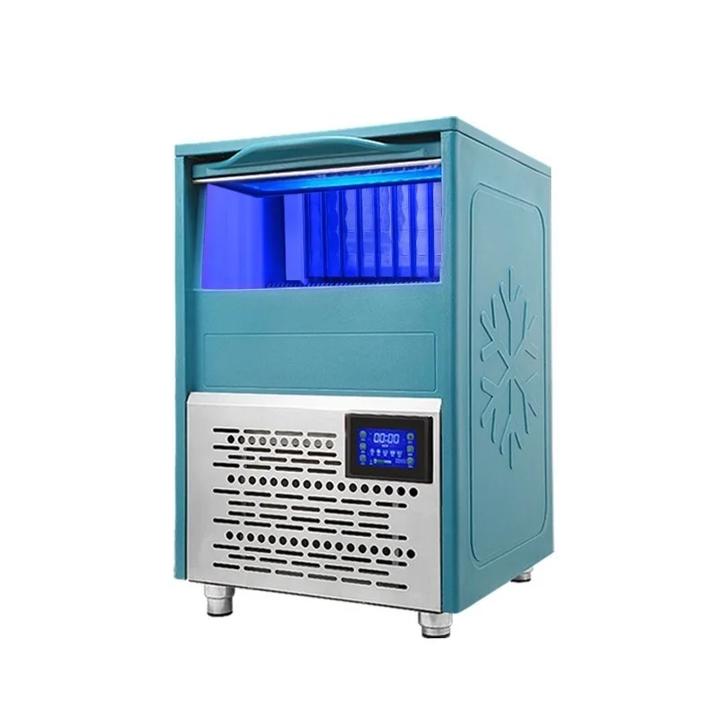 

Commercial fully automatic crescent-shaped small ice cube making machine for milk tea shops and coffee shops