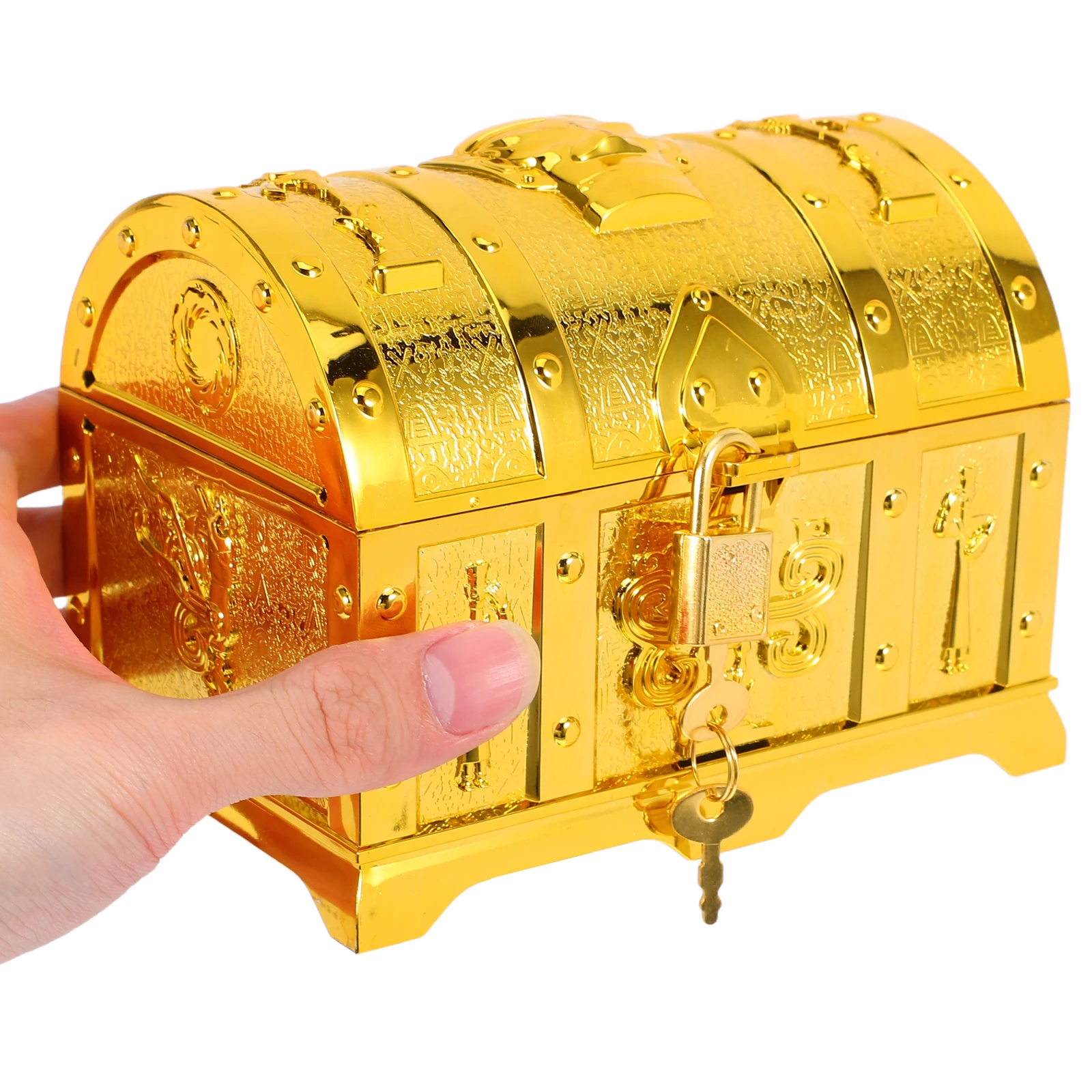 

's Science and Education Treasure Box Pirate Chest for Classroom Halloween Mini Prop Keepsake Case