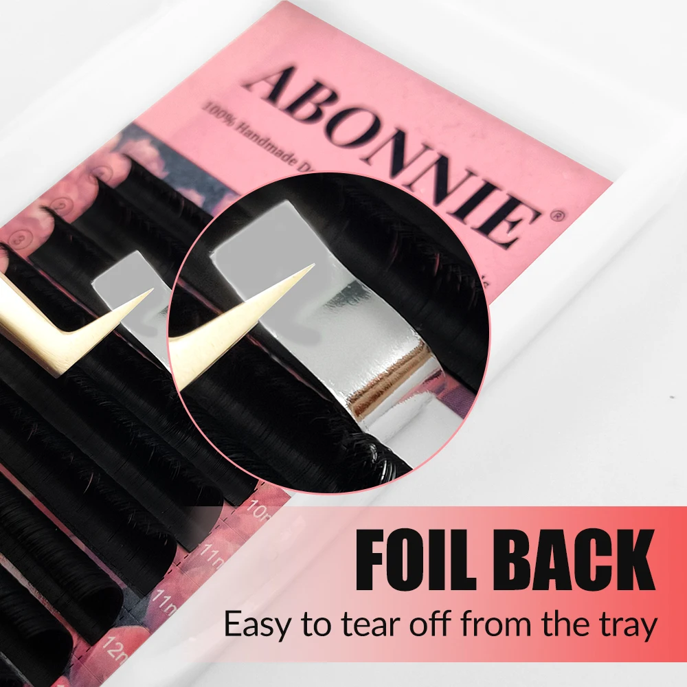 Abonnie Easy Fan Lashes Extensions Mega Volume Fan 0.03 Fluffy Eyelash Extension Supplies for Eye Beauty