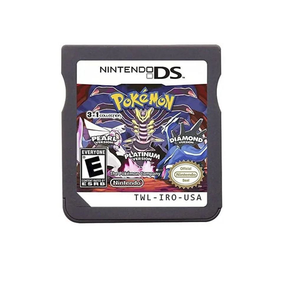 R4 gra wideo Pokemon nabój NDS karta konsoli do gry dla Pokemon DS 2DS 3DS perła diamentowa platynowy złote serce soul zwł