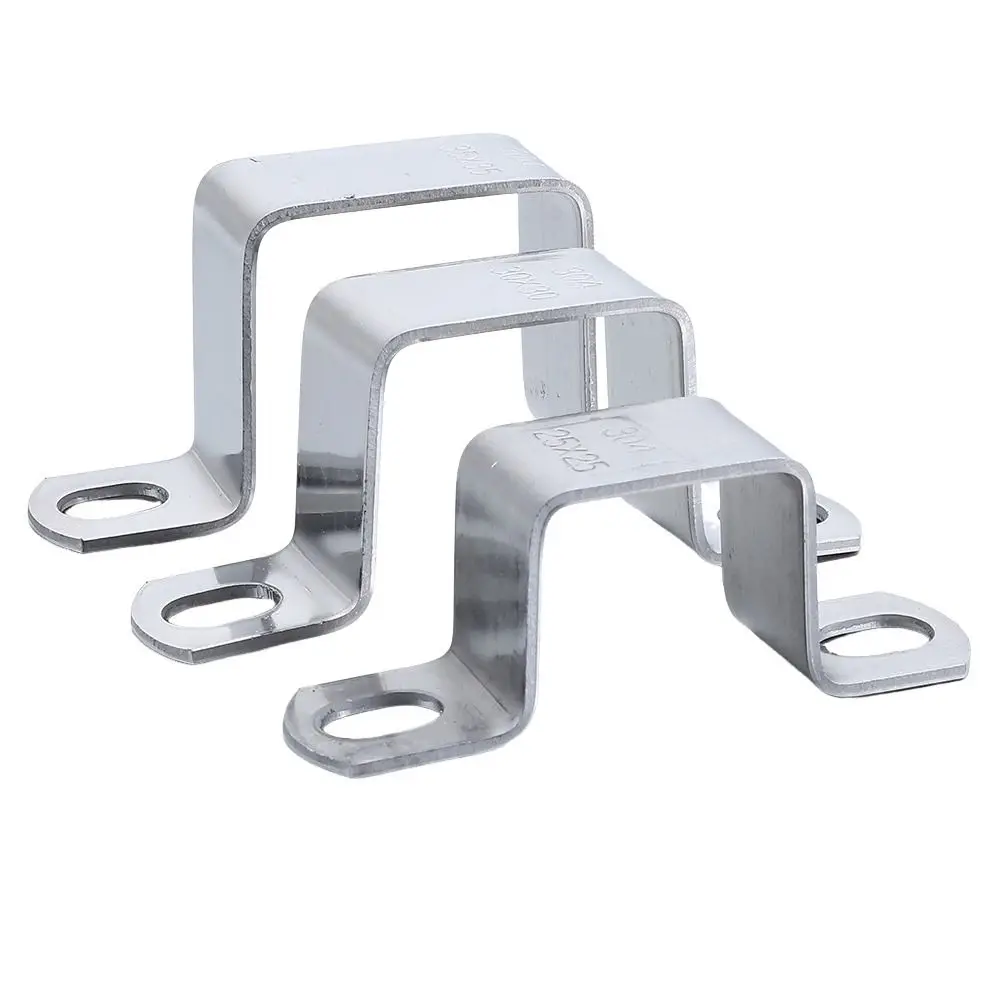 Saddle Clip Horseback Hose Clamp M-shaped U-shaped Square Rectangle Ohm Tube Card 304 Stainless Steel Throat Hoop