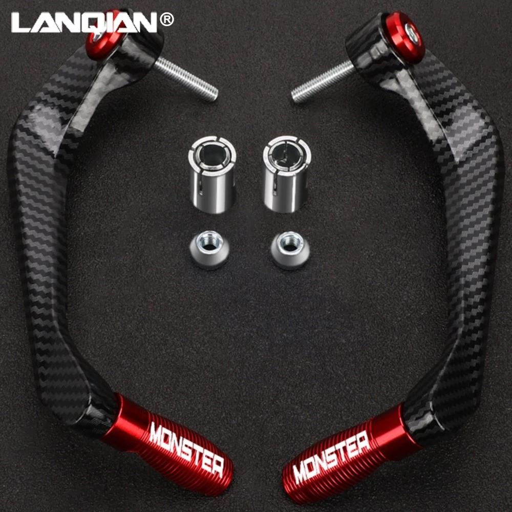 

Motorcycle CNC Handlebar Handguard Brake Clutch Levers Hand Guard Protector For Ducati Monster 821 695 696 797 1200 1200S 1100