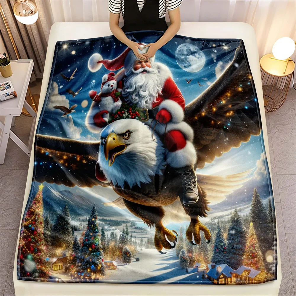 Soar High with Eagle Adventure Design Soft Microfiber Throw Blanket – Cozy for Bed, Sofa, Camping, Winter Warmth & Decor