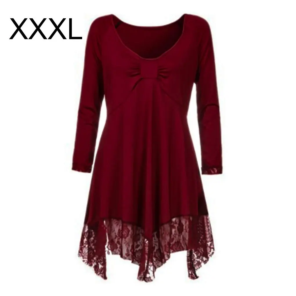 

Универсальное и стильное женское платье больших размеров, модное платье с v-образным вырезом, легко чистится, большой размер, черный XXL