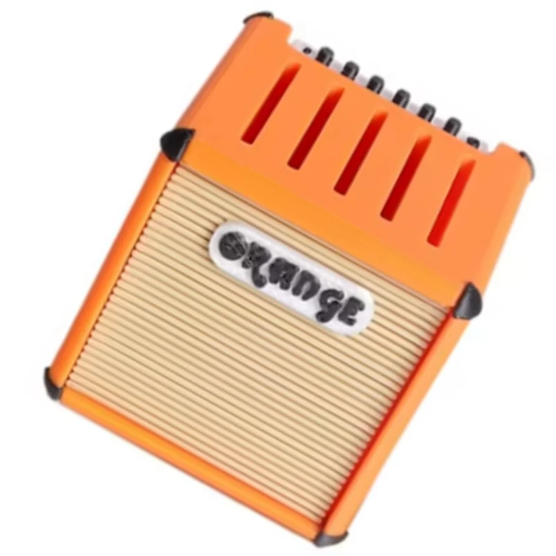 A74X-Porta plettro per chitarra portatile di grande capacità Impermeabile stampato in 3D Amp Altoparlante Plettri per chitarra Custodia per plettri e visualizzazione