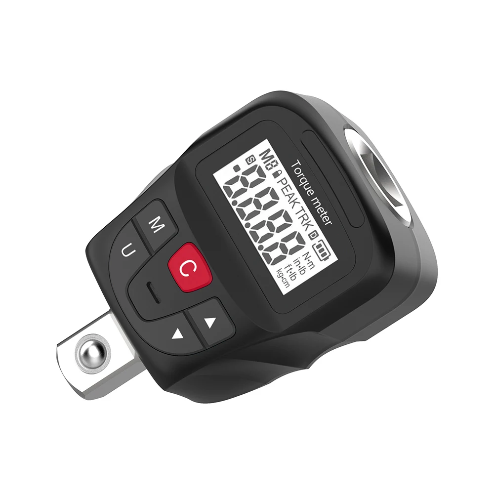 17-340N.m Digital Torque Meter Adapter, Electronic Torque Wrench Converter with 1/4'' 3/8'' Drive and LCD Screen Precision