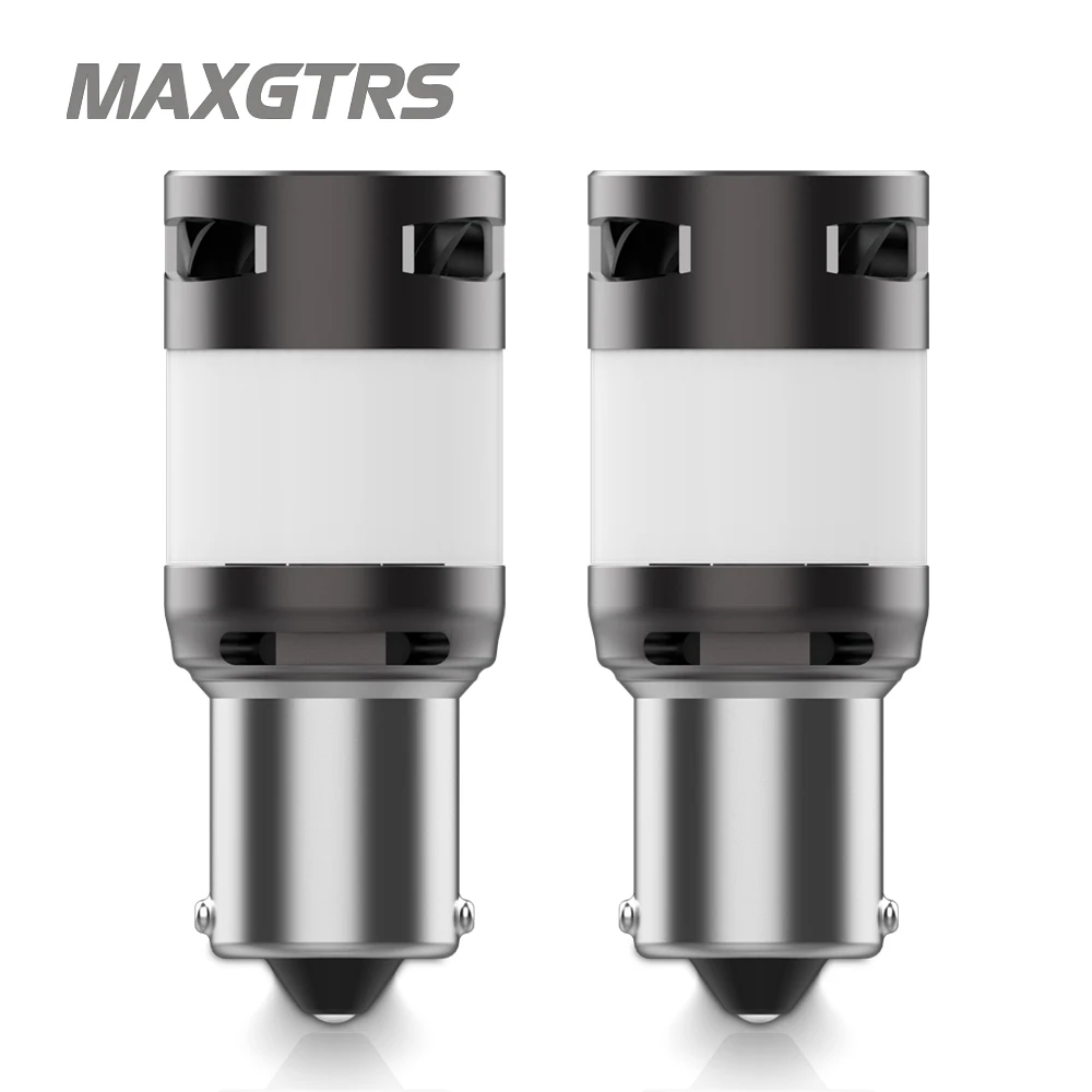 

MAXGTRS 7440NA P21W LED Blub CANBUS 2500Lm PY21W Error Free BA15S T20 7440 W21W 1156 BAU15S No Hyper Flash 12V Turn Signal Lamp