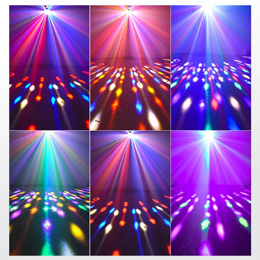 DMA Stage Music RGB Bluetooth Disco Light Bar Bounce Laser Light Wedding Birthday Party Remote Control Butterfly Light