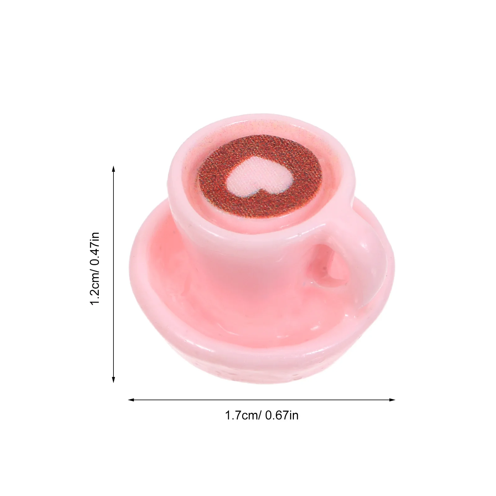 40 pezzi mini tazze di caffè simulate in resina piccola tazza realistica decorazione per accessori da forno per casa delle bambole micro paesaggio da tavolo