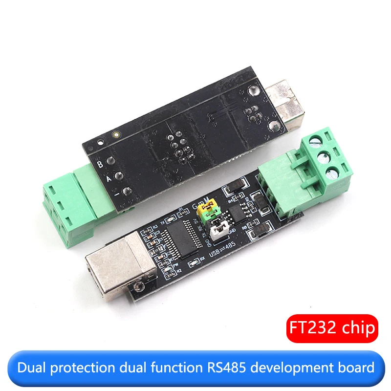 حماية مزدوجة وظيفة لوحة تطوير RS485 ، رقاقة FT232 ، USB إلى وحدة منفذ تسلسلي TTL