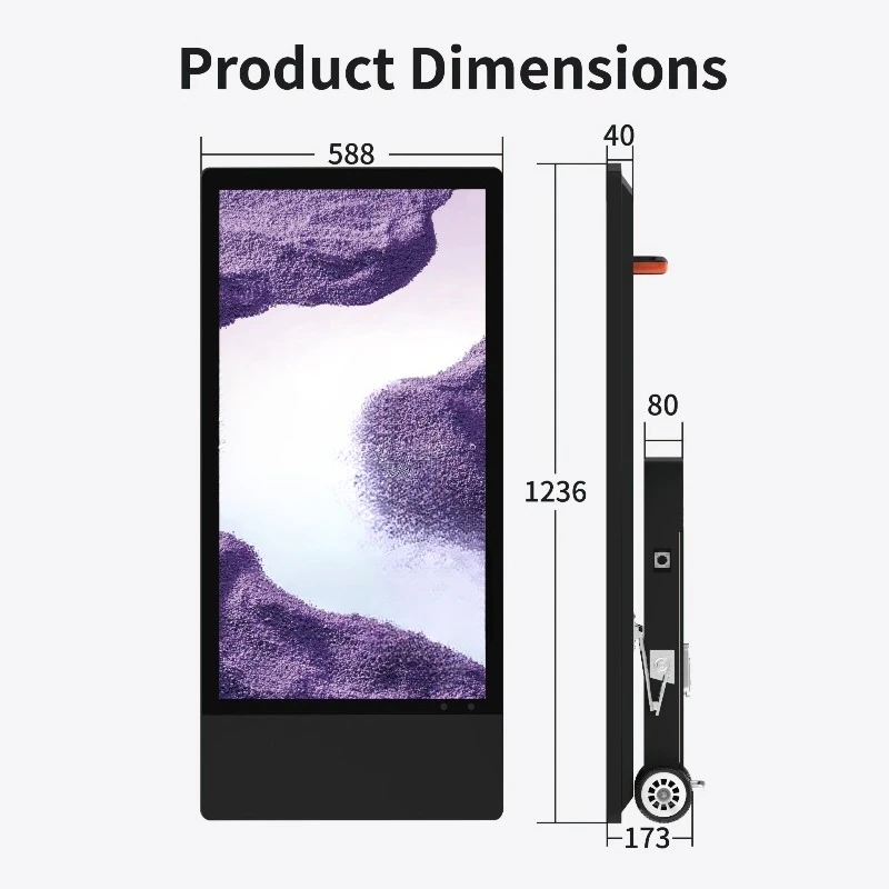 Wholesale Hot Sale High Brightness IP65 Waterproof Removable Battery 43 Inch Outdoor Digital Signage and Display