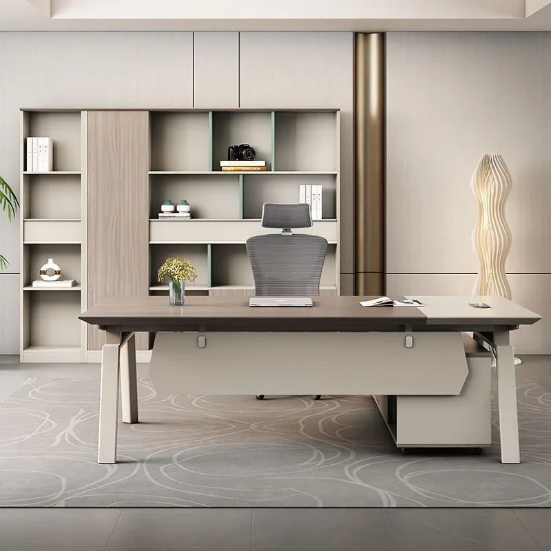 Минималистичный офисный стол Boss с ящиками, органайзер для конференций, офисный стол для секретаря, современное хранилище Mesa De Escritorio, настольная мебель