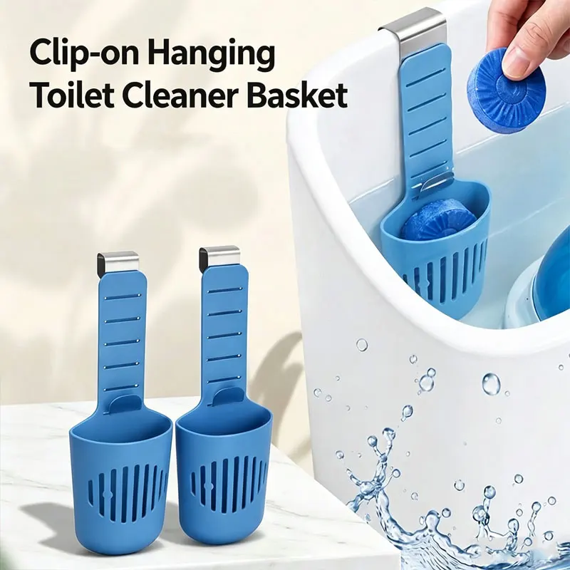 Silicone Toilet Tank Tablet Holder Versatile Toilet Bowl Hanging Cleaner and Deodorizer Hanger Toilet Bowl Cleaner Buffer Box