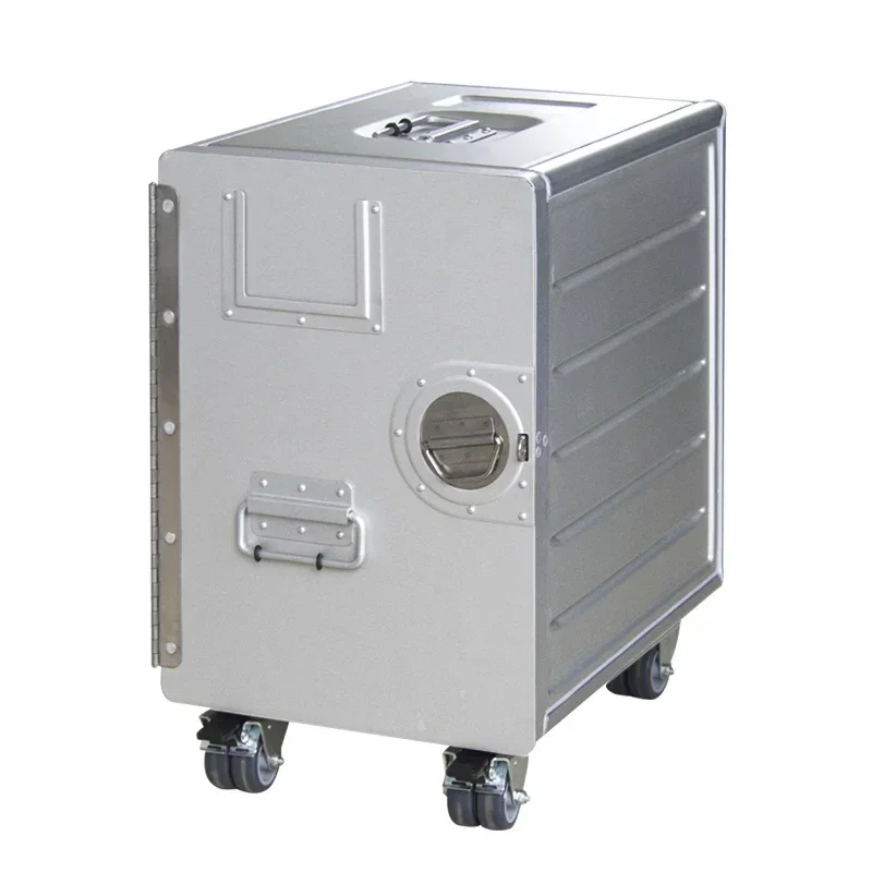 Aircraft Aluminum Storage Box Sturdy Airplane Container Corrosion-Resistant Drawer-Style Cabinet Rust-Proof Lockable Chest