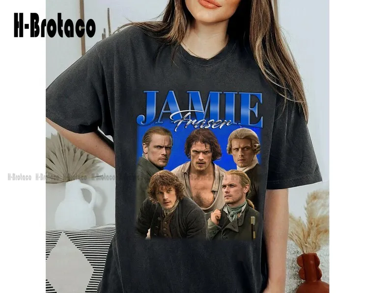 Jamie Fraser Hoodie, Vintage Jamie Fraser Shirt, Jamie Fraser Tee,  Vintage Tee, Vintage Movie Xs-5Xl