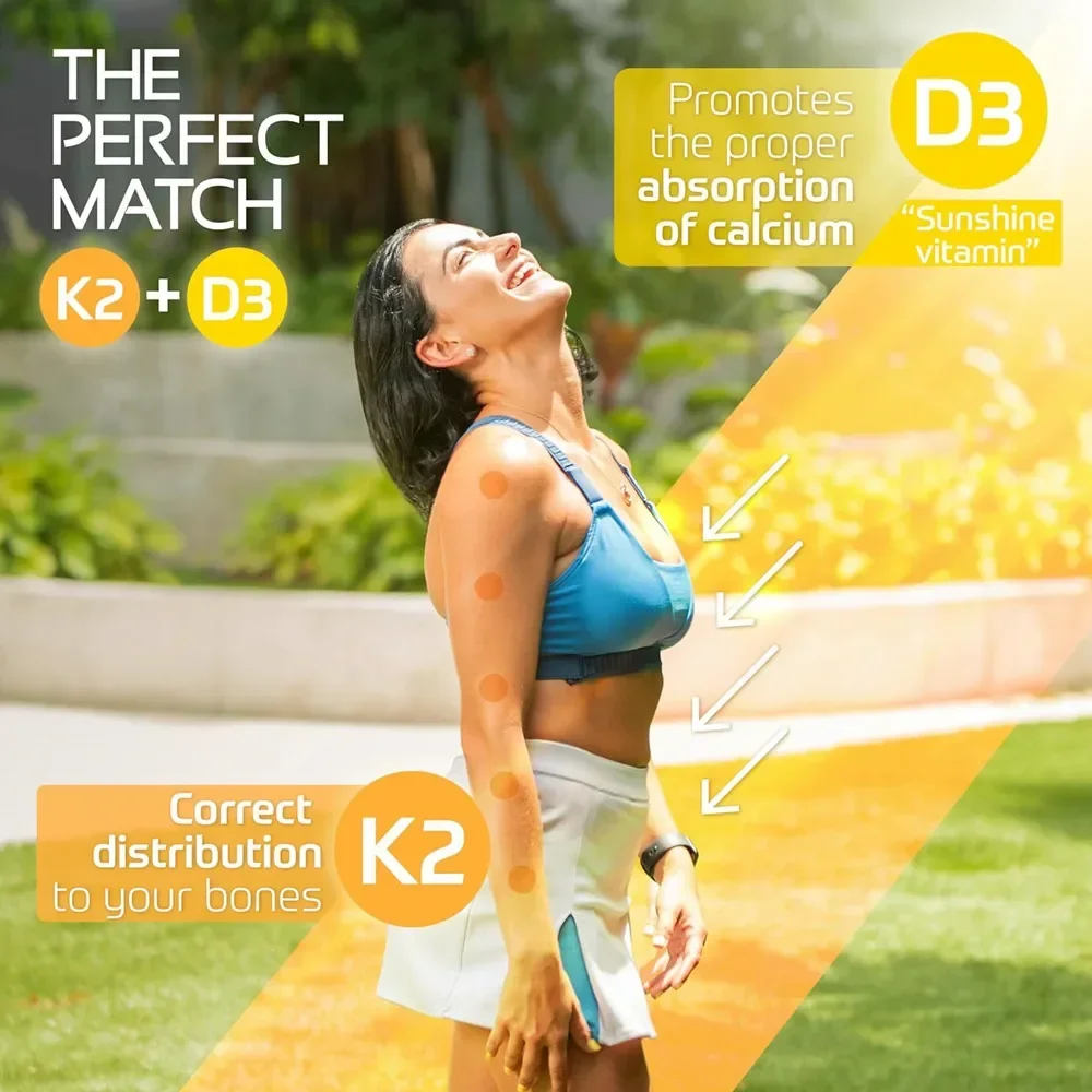 30 Parches Vitamina K2 (MK7) con Parches Transdermicos D3 Premium Salud Inmunitaria, Corazón y Ossea