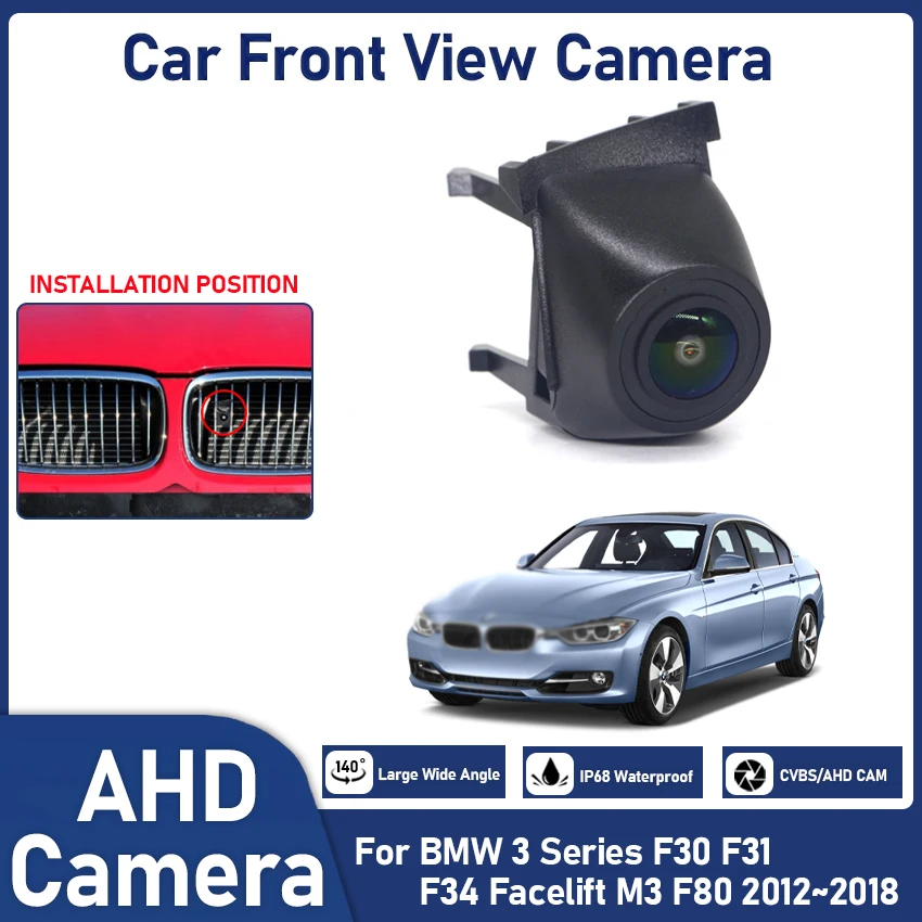 Car Front View Parking LOGO Camera Waterproof Night Vision For BMW 3 Series F30 F31 F34 Facelift M3 F80 2012~2016 2017 2018