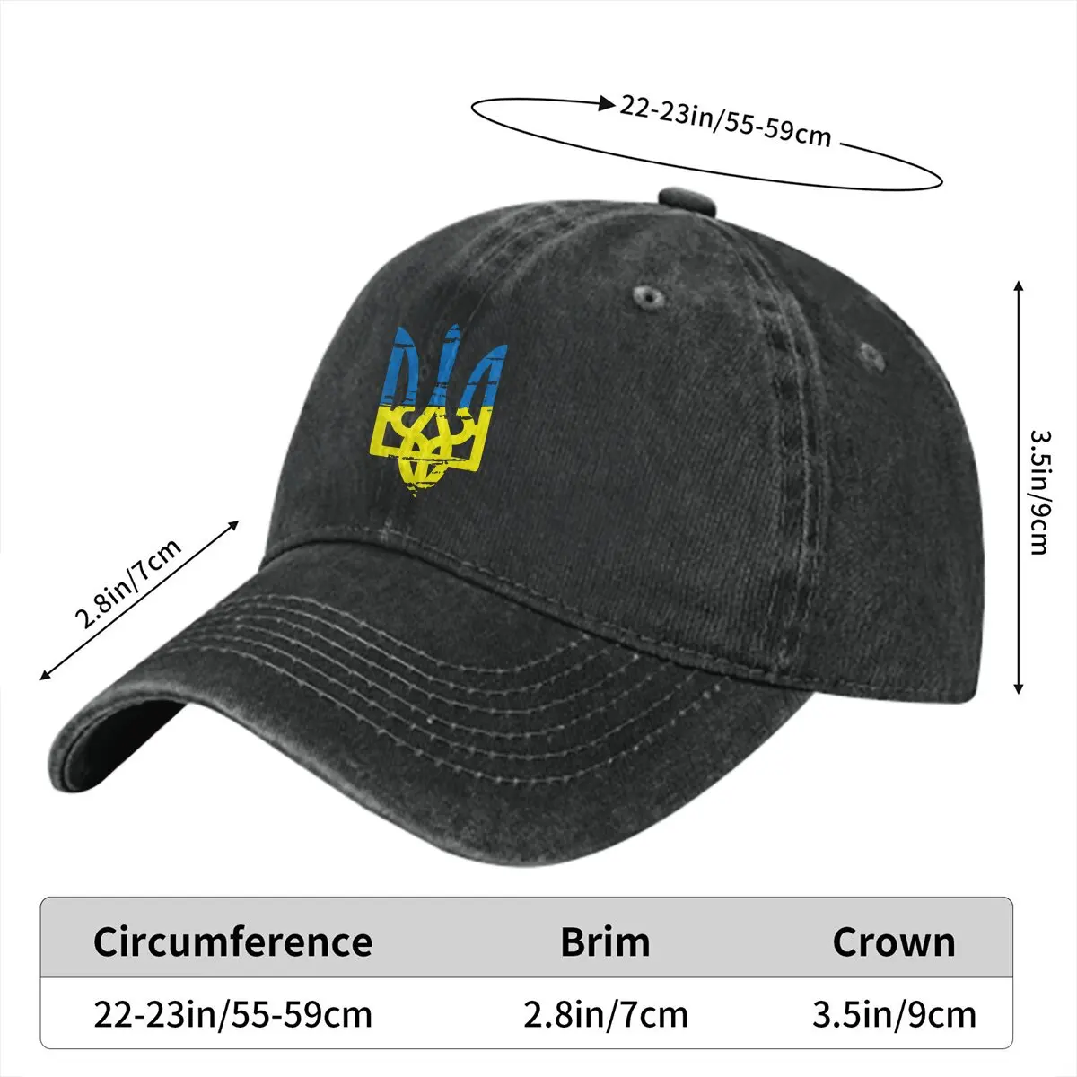 Cool Summer Cap Sun Visor Hip Hop Caps Ukraine Ukrainian Cowboy Hat Peaked Hats