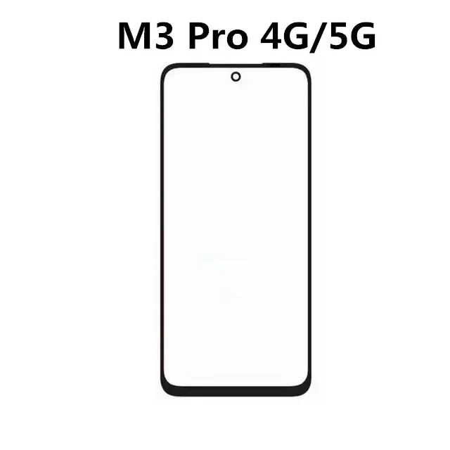 Screen Repair Outer Glass For Xiaomi POCO M7 Pro M6 Plus M5 M5S M4 Pro 4G 5G M3 Front Touch Panel LCD Display Repair Parts + OCA