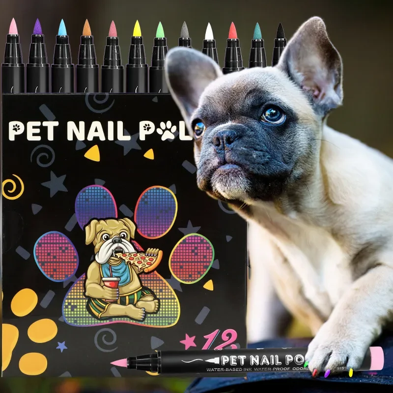 12 sztuk Nail Art Graffiti zestaw długopisów markery do paznokci ekologiczny wodoodporny rysunek malowanie Liner Brush DIY akcesoria do lakieru do paznokci