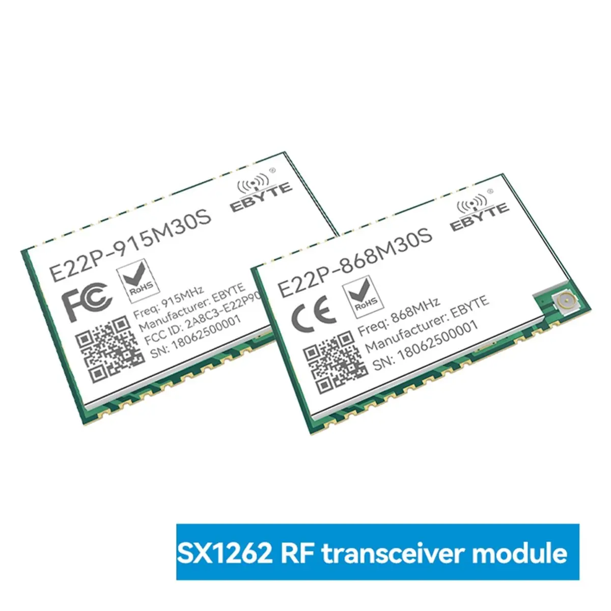 AT42  SX1262 LoRa Spread Spectrum E22P Series Wireless Module Built-in PA++ ESD Protection 30dBm12KM SPI 868MHz