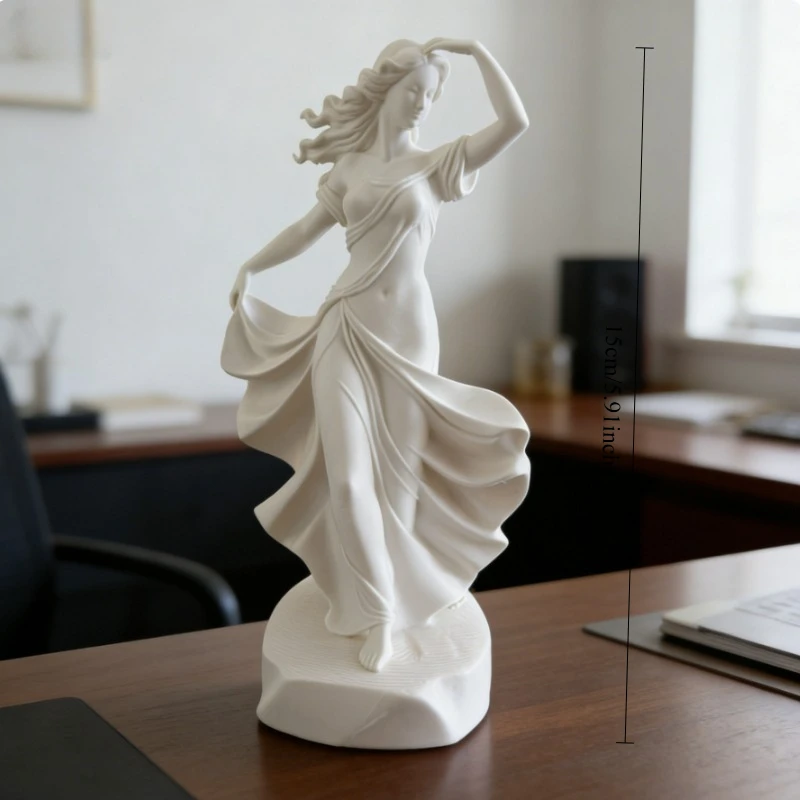 Moderne Abstrakte Tänzerin-Figur, Luxuriöse Wohnzimmer- und Arbeitszimmerdekoration, Elegante Schwebende Skulptur, Kreative Wohnkunst-Ornament